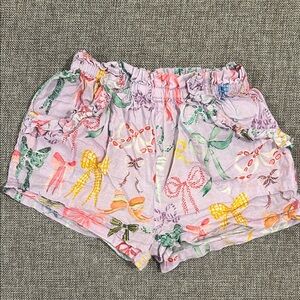 Pink Chicken Pastel Bow Print Shorts